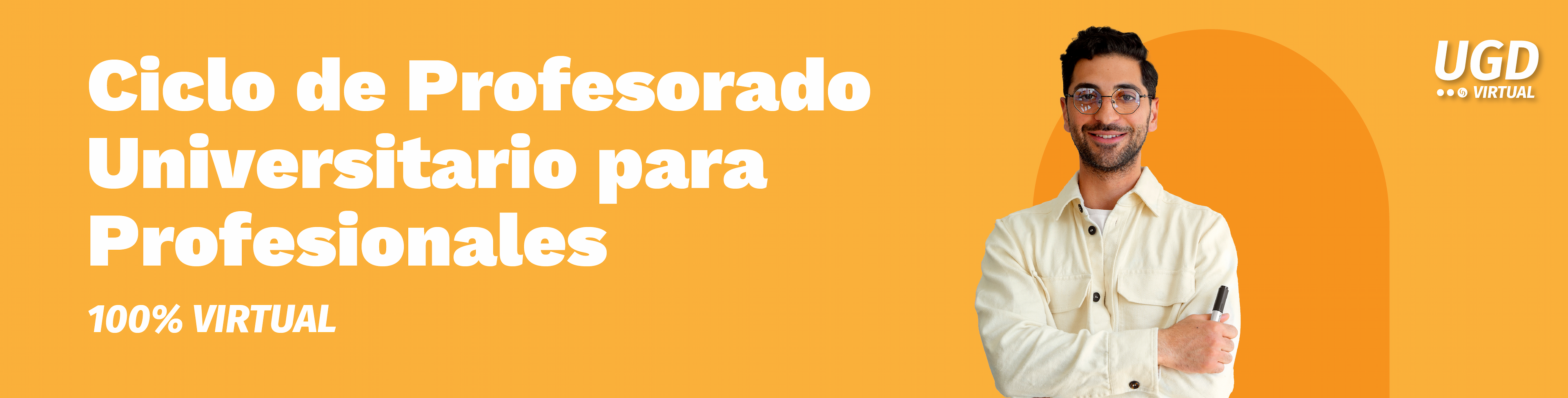 Banner de Ciclo de Profesorado Universitario para Profesionales