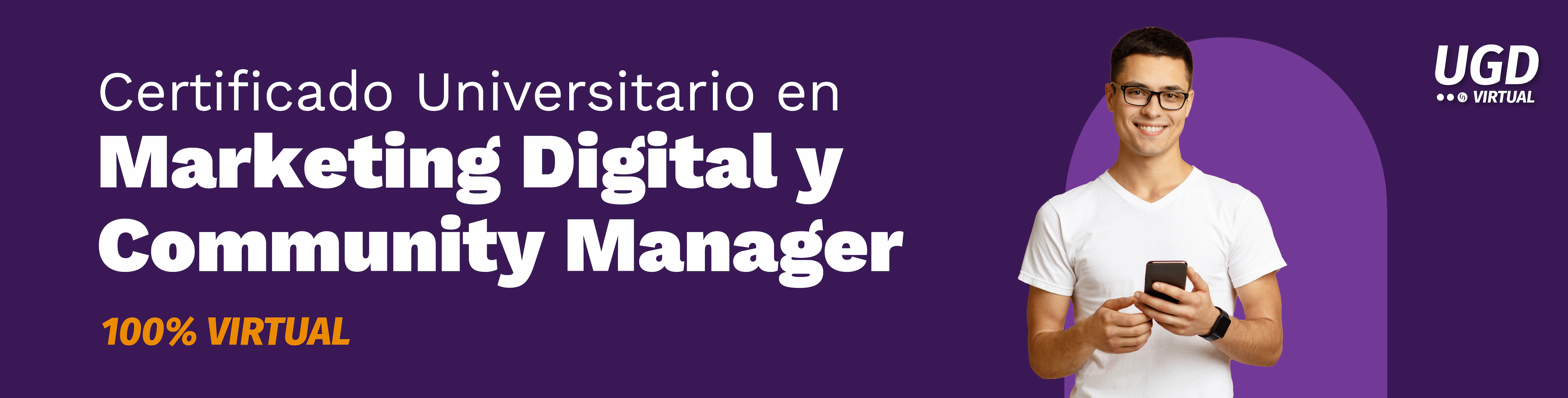 Banner de Certificador Universitario en Marketing Digital y Community Manager